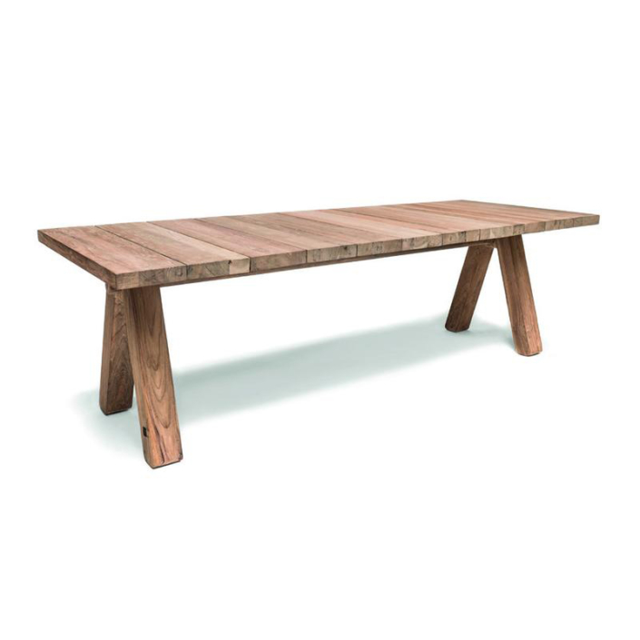 Prostokątny stół zewnętrzny z drewna ZIGGY