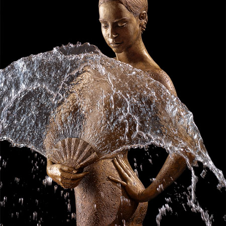 Rzeźba fontanna z brązu Flamenco Małgorzata Chodakowska