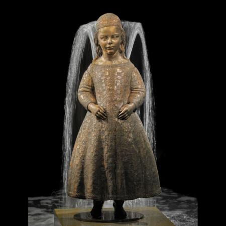 Rzeźba fontanna z brązu Kleine Prinzessin Małgorzata Chodakowska