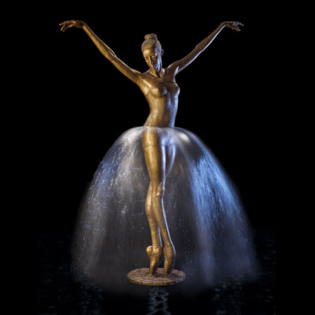 Rzeźba fontanna z brązu Prima Ballerina Małgorzata Chodakowska