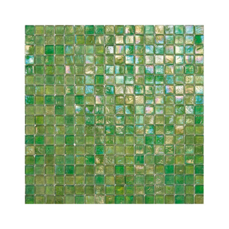 Zielona mozaika ze szkła z tęczowym refleksem 125 KIWI