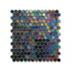 Czarna mozaika ze szkła z tęczowym refleksem BARRELS 246 VELVET
