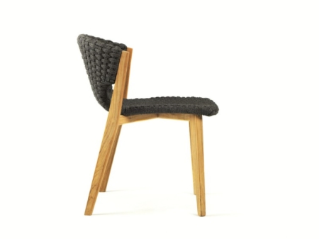 Nowoczesne krzesło ogrodowe z drewna Knit