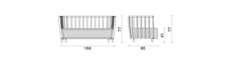 Oryginalna, dwuosobowa sofa ogrodowa Swing