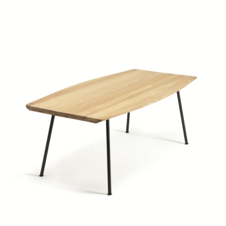 Prostokątny drewniany stół zewnętrzny Agave