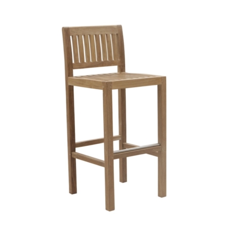 Drewniane krzesło barowe zewnętrzne Savana