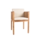 Drewniane krzesło ogrodowe z podłokietnikami Code