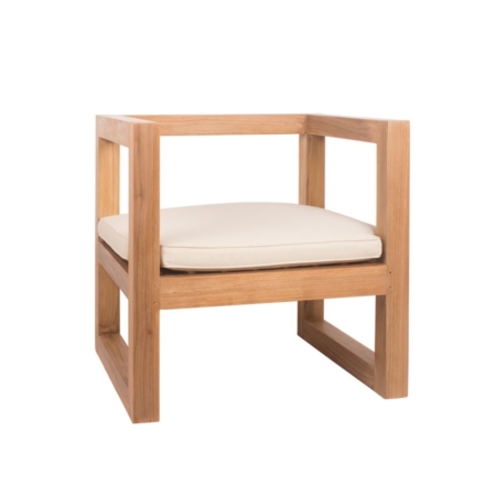 Drewniany fotel ogrodowy Boxer 1