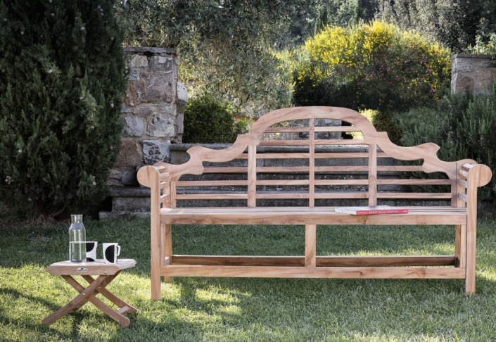 Klasyczna ławka ogrodowa z drewna Vittoria