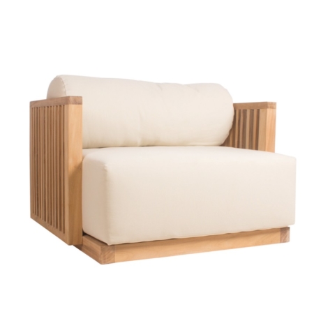 Tapicerowany fotel ogrodowy Lounge chair Code