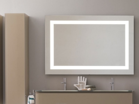 Dekoracyjne lustro łazienkowe z podświetleniem Flash