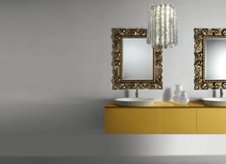 Klasyczne lustro łazienkowe z podświetleniem Retro
