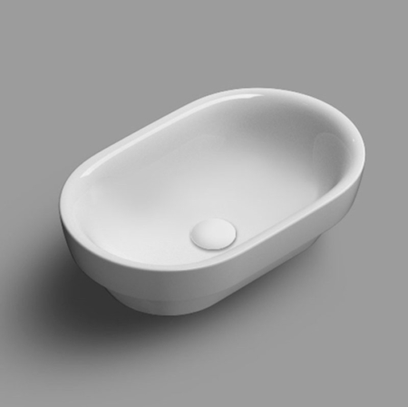 Okrągłe i owalne umywalki łazienkowe wpuszczane w blat Ceramic