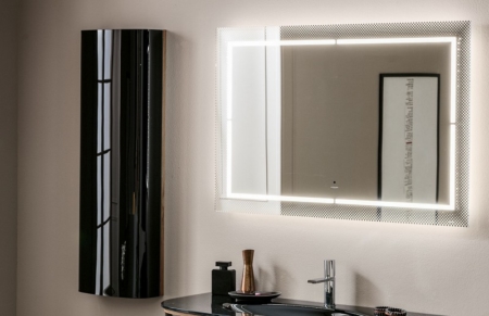 Prostokątne lustro łazienkowe z podświetleniem Laser