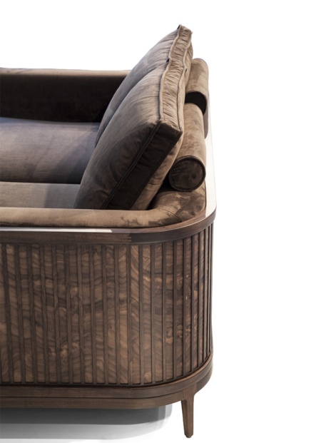Brązowa sofa w nowojorskim stylu Manhattan