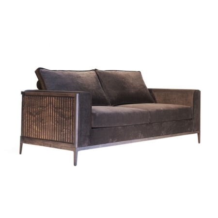 Brązowa sofa w nowojorskim stylu Manhattan