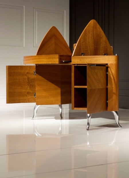 Designerskie biurko z drewna Next