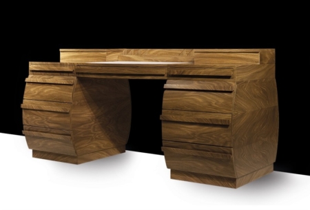 Duże biurko z drewna Lola