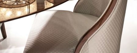 Eleganckie krzesło tapicerowane Canoe