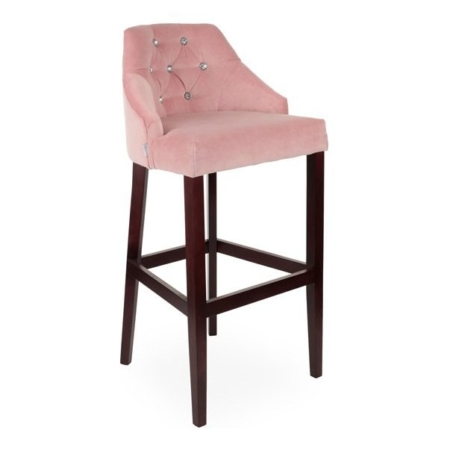 Krzesło barowe w stylu glamour