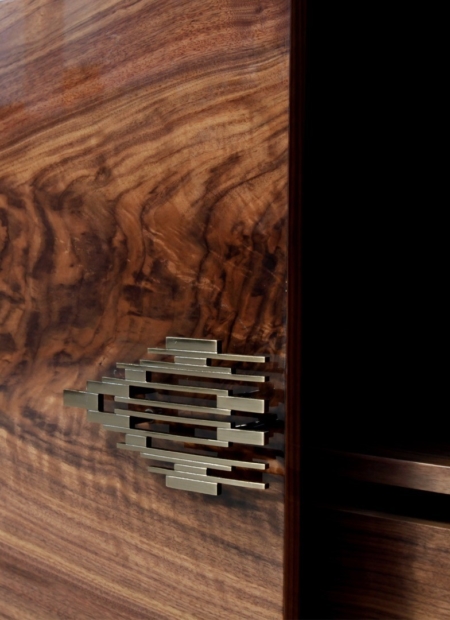 Luksusowa komoda z drewna na wysoki połysk Shanghai