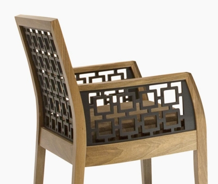 Orientalne krzesło z podłokietnikami Harem