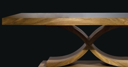 Prostokątny stół na jednej nodze Oslo Table