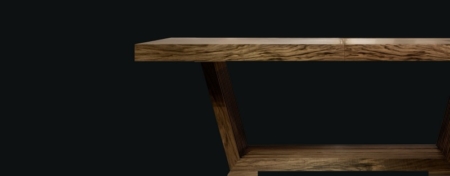 Prostokątny stół z grubego drewna Bridge