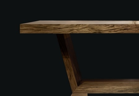 Prostokątny stół z grubego drewna Bridge