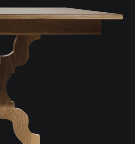 Prostokątny stół z klasycznymi nogami Rocco