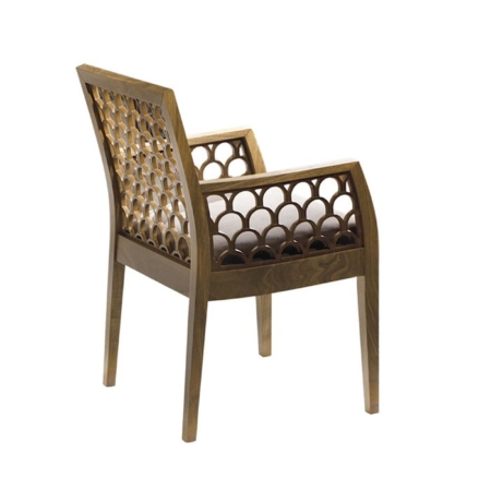 Zdobione krzesło w orientalnym stylu Kos