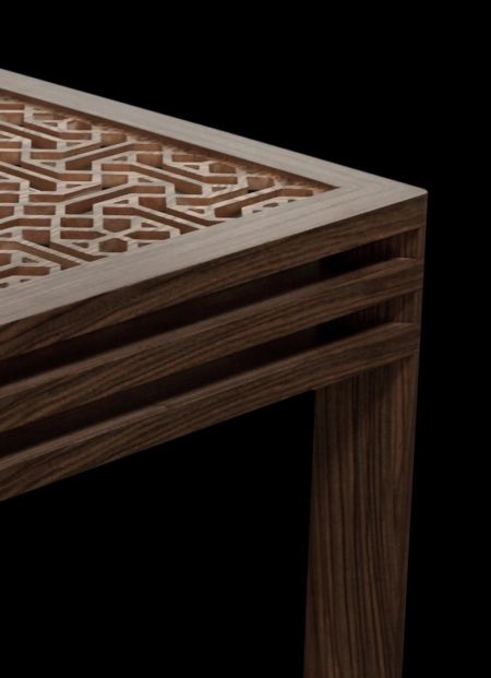 Zdobiony stolik pomocniczy w orientalnym stylu Ottoman 3