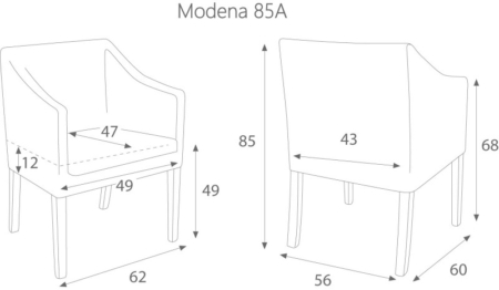 Elegancki fotel tapicerowany w różnych kolorach