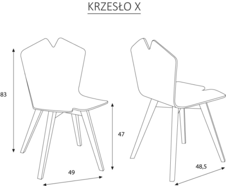 Krzesło ze sklejki w nowoczesnym stylu