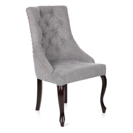 Tapicerowane krzesło modern classic z pikowanym oparciem