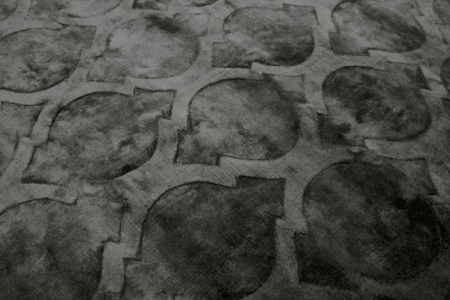 Ciemnoszary dywan ręcznie tkany Tanger