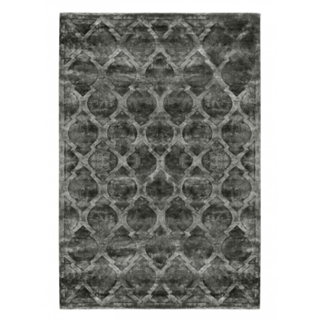 Ciemnoszary dywan ręcznie tkany Tanger