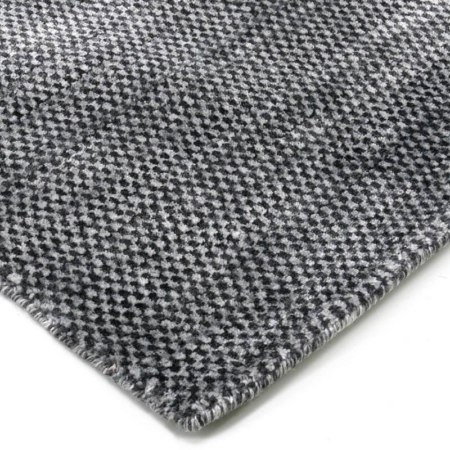 Czarno-szary dywan ręcznie tkany Valbo