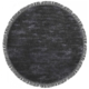 Grafitowy dywan ręcznie tkany okrągły Luna