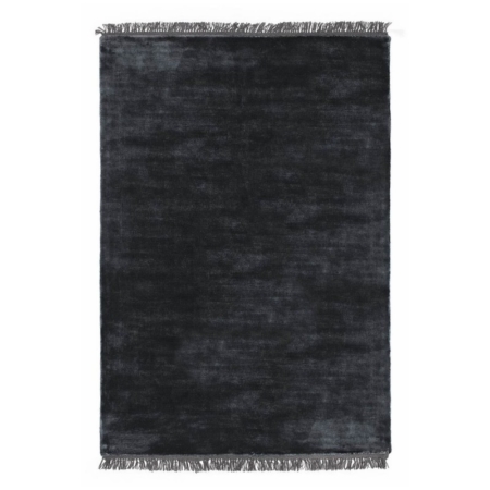 Grafitowy dywan ręcznie tkany prostokątny Luna