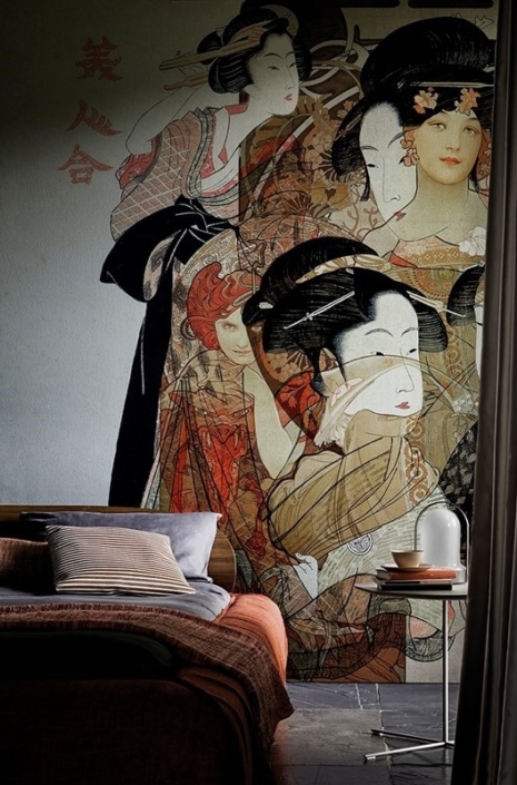 Wall and Deco Nouveau Geisha