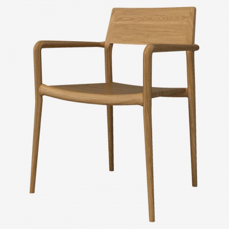 Drewniane krzesło z podłokietnikami Chicago 2 Bolia