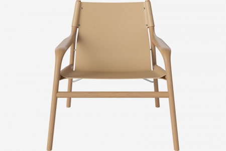 MInimalistyczny fotel z drewnianym stolarzem Soul 5 Bolia