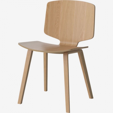 Nowoczesne krzesło z drewna Valby 4 Bolia