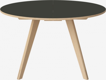 Okrągły stół z drewna z barwionym blatem New Mood 10 Bolia