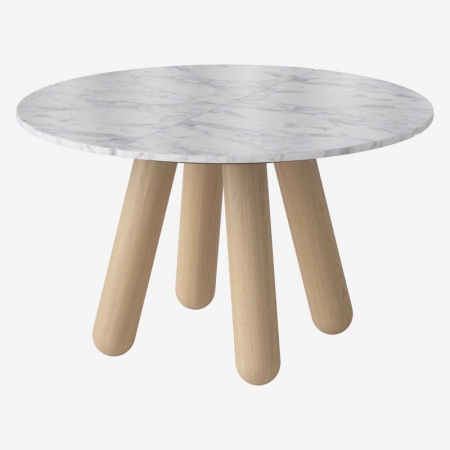 Okrągły stół z marmurowym blatem Balance 4 Bolia