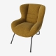 Tapicerowany fotel w nowoczesnym stylu Olive Bolia
