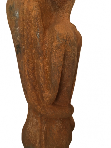 Kortenowa rzeźba z żeliwa para