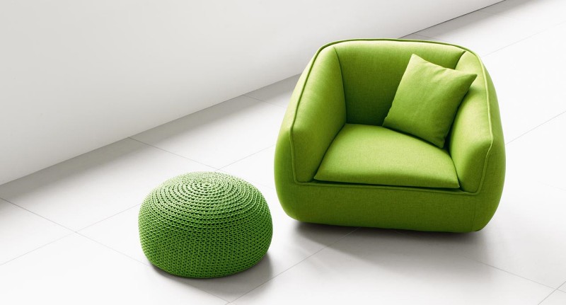 Fotel Basks Paola Lenti - Nowoczesne poczekalnie Fotel Basks Paola Lenti - Nowoczesne poczekalnie