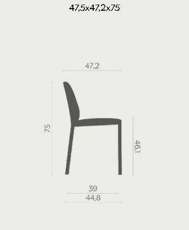 Nowoczesne krzesło PELE Miniforms
